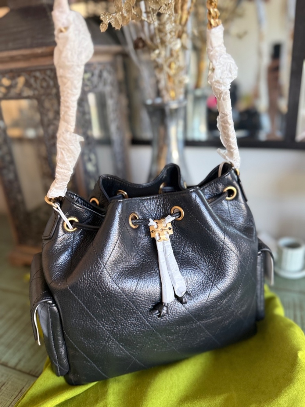 Tory Burch Charlie Quilted Shoulder Bag - SMALL - Picture 2 of 7